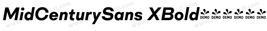 MidCenturySans XBold字体转换